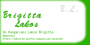 brigitta lakos business card